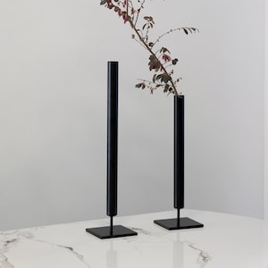 Cylindrical Metal Vase SET, Flower Vase, Modern Vase, Candleholder, &tradition Decor