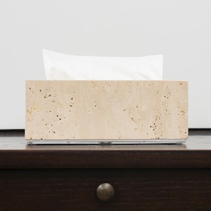 TRAVERTINE Tissue BOX, Stone Box, Marble Box, Home Decor, Storage Box, Organic Modern, Travertine Decor, Stone Decor, Best Seller