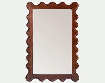 Savannah SCALLOPED EDGE MIRROR, Rectangular Mirror, Samuel Ripple Mirror, Pottery Barn, Sarah Sherman, Lulu and Georgia Mirror