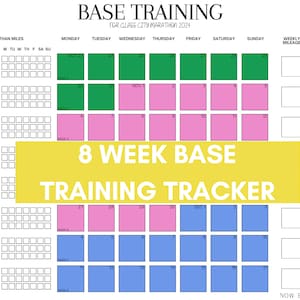 Basistrainingtracker van 8 weken, aanpasbaar
