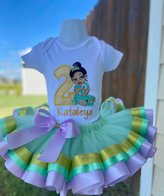 Birthday Tutu Outfit Princess Tiana Birthday Outfit Tiana Birthday