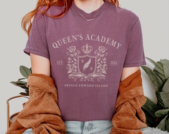Queen's Academy shirt Gift for Book Lover tshirt Kindred Spirit Bookish Shirt Book Nerd Tee Anne Shirley LM Montgomery Back to School shirt