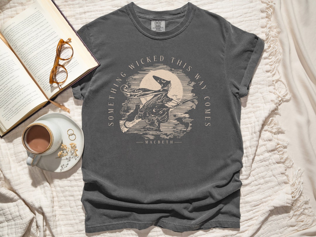 Halloween Shirt Women Witch Witchy Gift Shakespeare Tshirt Dark ...