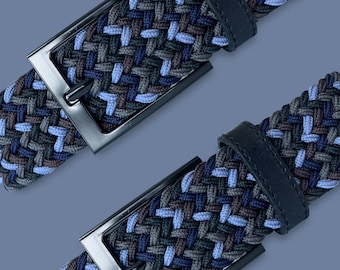 Vintage Fabric Braided Cummerbund Belt 80s Leather and Corded Braided Knot Waist Belt | Resort Belt  main image 3