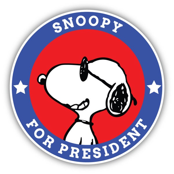 Snoopy for President Etsy