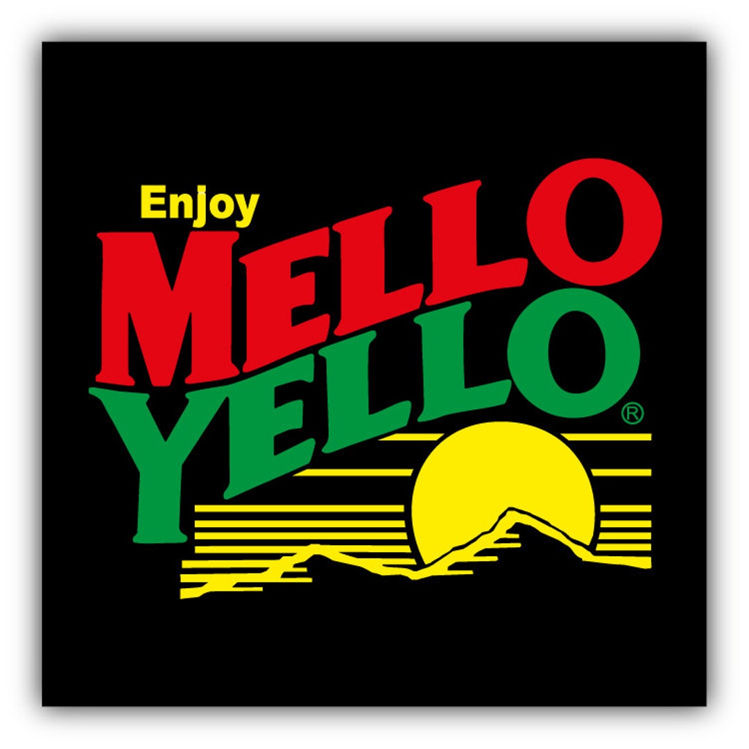 Mello Yello Nascar Racing Car Bumper Sticker Decal Etsy