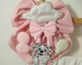 Baby girl birth bow, handmade birth bow, door decoration, birth rosette, birth set, baby boy birth bow, twin birth bow