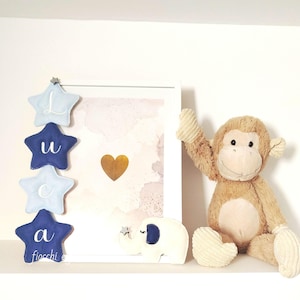 personalized frame, wooden frame, personalized gift idea, birth gift idea, personalized favor, handmade photo holder