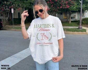 Martinis And Weenies Shirt Weenies & Tinis Bachelorette Shirts Dirty Martini Birthday Shirt Hot Dog Martini Party Funny 30th Birthday Shirt
