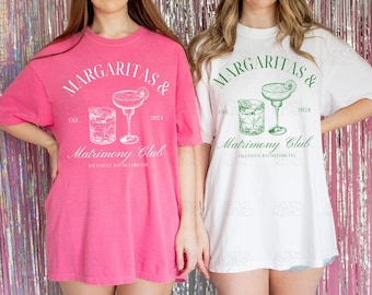 Margs And Matrimony Bachelorette Shirts Final Fiesta Bachelorette Merch Margarita Social Club Shirt Tequila Bach Gifts Comfort Colors Shirt