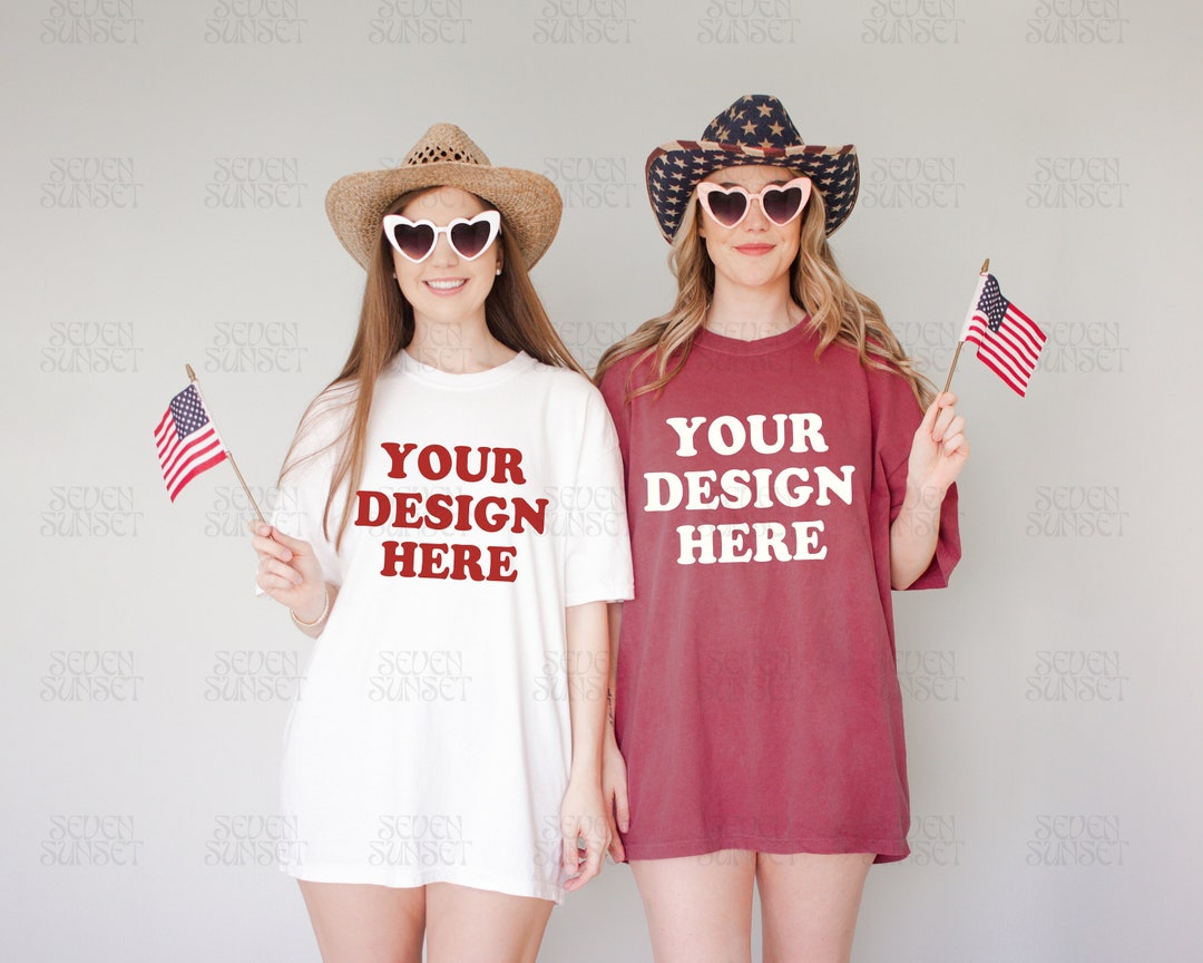 Comfort Colors Brick Mockup, Brick Shirt Mockup, Fourth of July Mockup