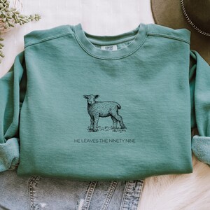 PNG He Leaves the Ninety-Nine Lamb Sublimation Designs Download Inspirational Gift downloads Christian Sheep Lamb, Designs for DTF Transfers image 5