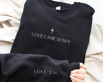 Christian Christmas Sweatshirt, Minimalist Nativity tee, Christmas Crewneck, Bible Verse tee, True Story Nativity, Religious Christmas Gifts