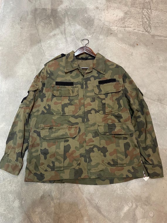 Vintage Polish Army Military Jacket – Authentic Surplus Outerwear