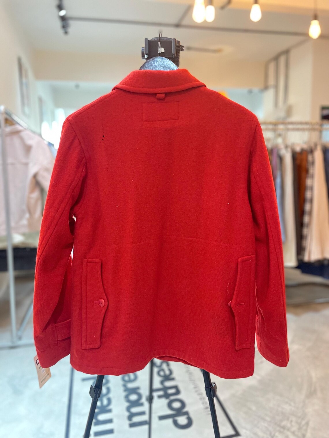 Vintage Polo Sport Sportswoman Ralph Lauren Red Wool Jacket | Plaid Lined Coat | Women’s Size 9, foto 3 de 5