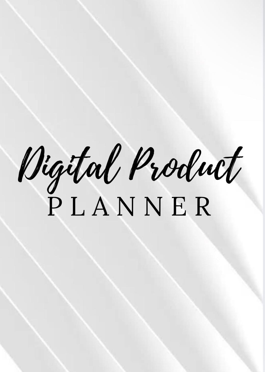 Digital Product Planner - Etsy