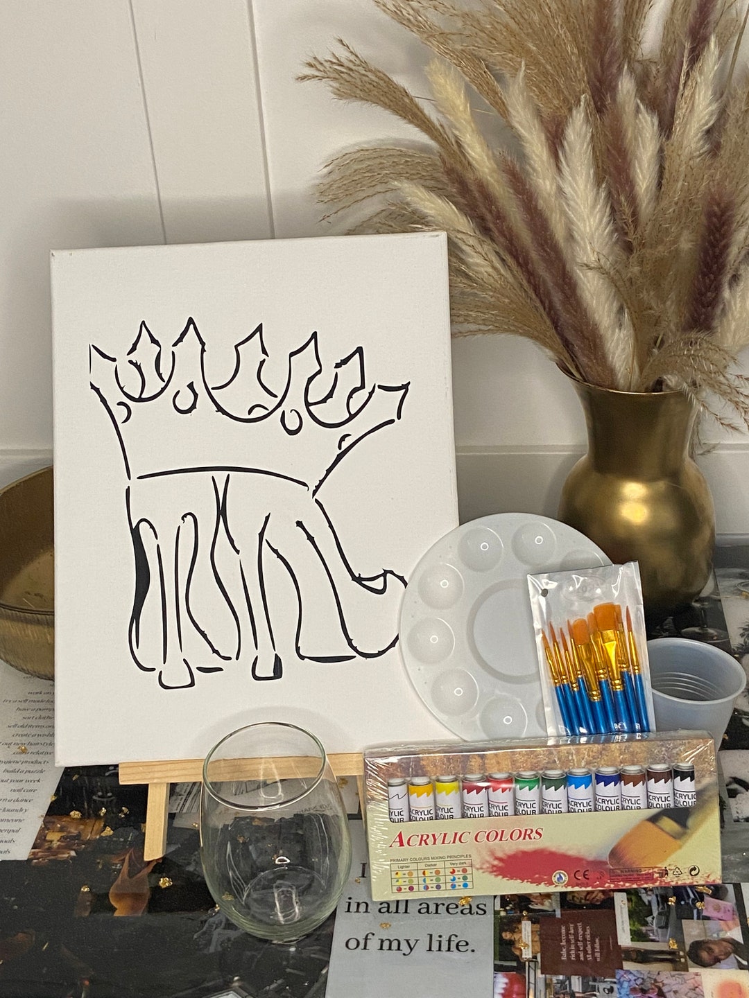 Mommy Paint & Sip Kits Etsy