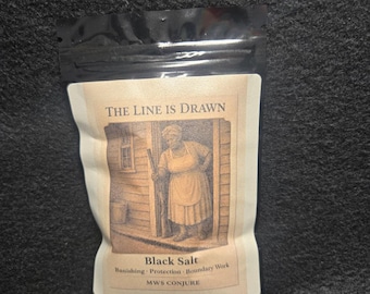 The Line is Drawn Black Salt | Protection & Warding Salt