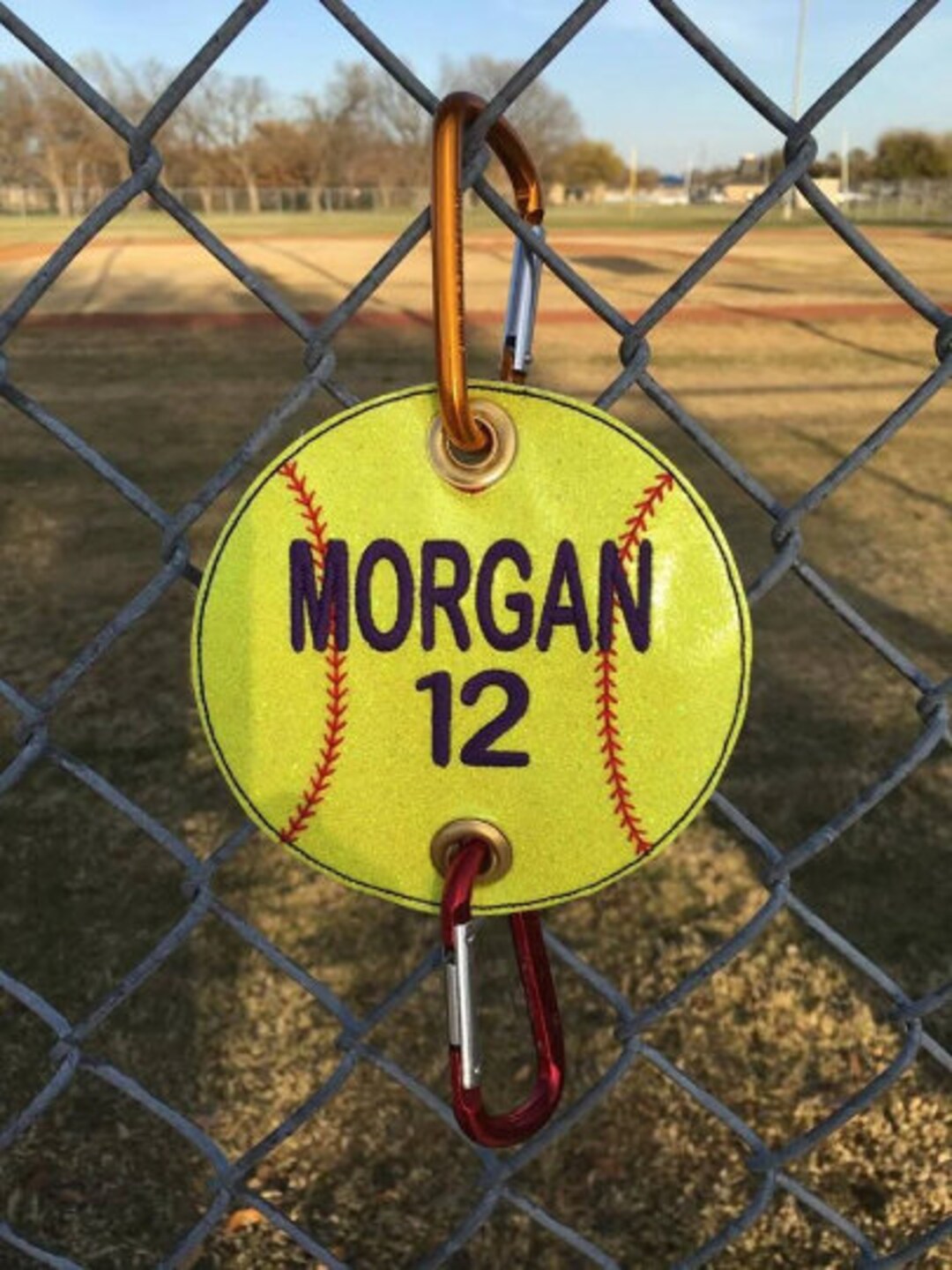 8 Baseball Bag Hooks For Fence - Personalized Acrylic Board With Metal Hooks, Bat Bag & Water Bottle Holder, Dugout Accessories, Player Gifts