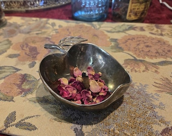 Plato de ofrendas antiguo de plata con forma de concha, cuenco de ofrendas de Hécate, decoración de altar