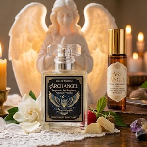 Aartsengel Ritueel Parfum Vanille & Patchouli • Vrouwelijke Gourmandgeur • Spirituele Zalvingsgeur voor Bescherming