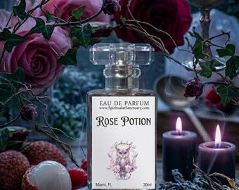 Ritual Perfume "Rose Potion" Eau De Parfum – Sweet Rose & Lychee - Witchy Gift Apothecary Fragrance