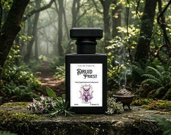 Druid Priest Ritual Cologne Oakmoss, Clary Sage, & Cedarwood Perfume Witchy Apothecary Fragrance