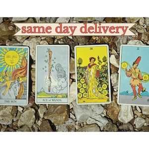Leitura de tarô de 4 cartas | Entrega no mesmo dia | Amor, relacionamentos, carreira, presentes psíquicos