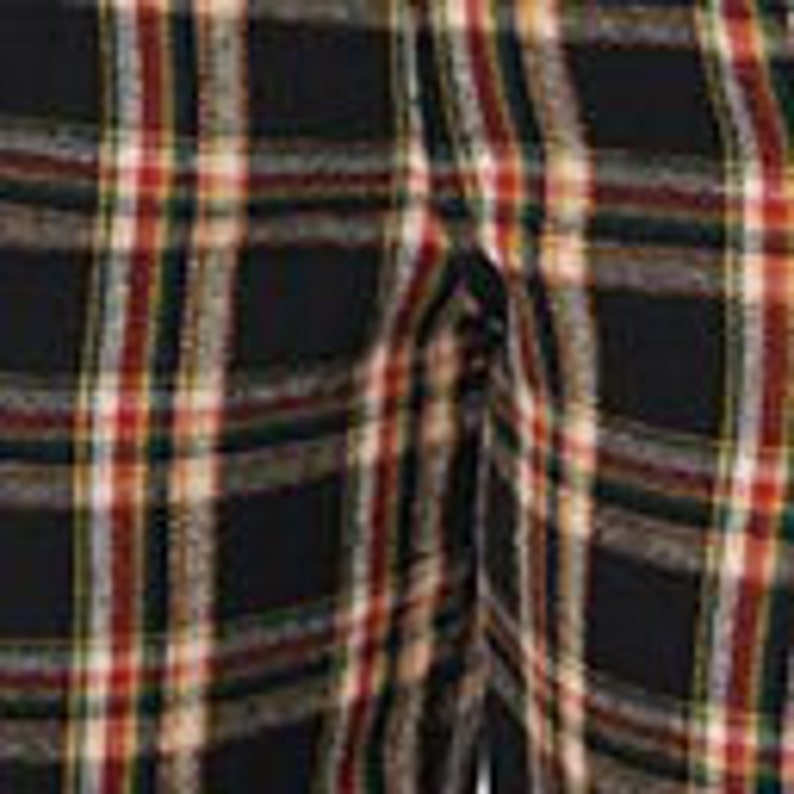 Unique Vintage 1930s Black & Auburn Plaid Thelma Suspender Pants image 6
