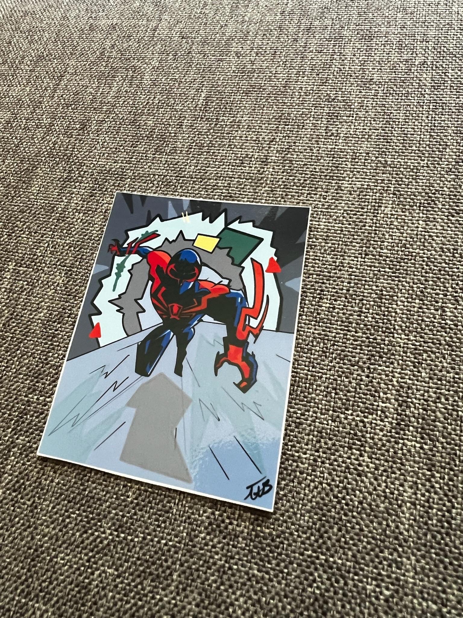 Spider-man 2099 Glossy Sticker Laptop, Waterbottle, Phone Decal - Etsy