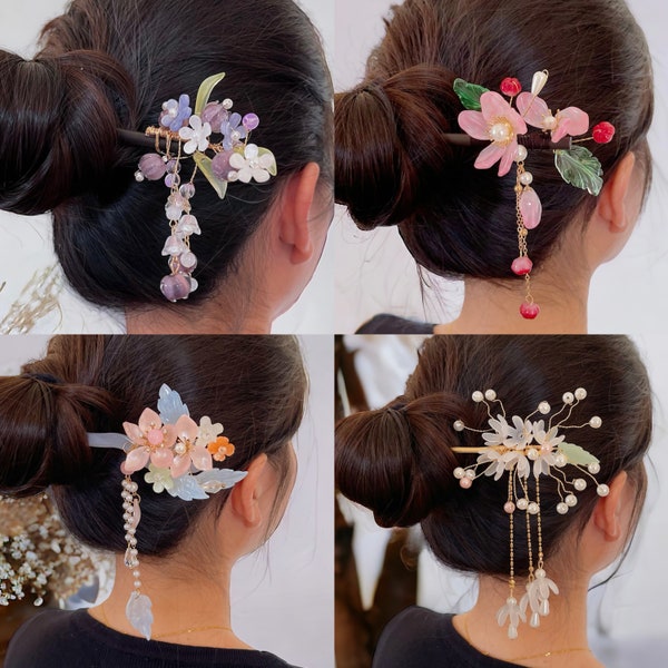 Song of Flowers Hair Stick | Hanfu Hair Accessory