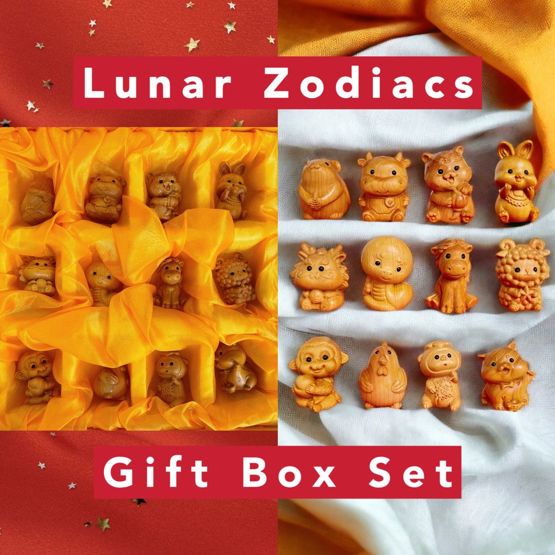 Lunar New Year Wood Home Decor Year of the Dragon Chinese Zodiacs
