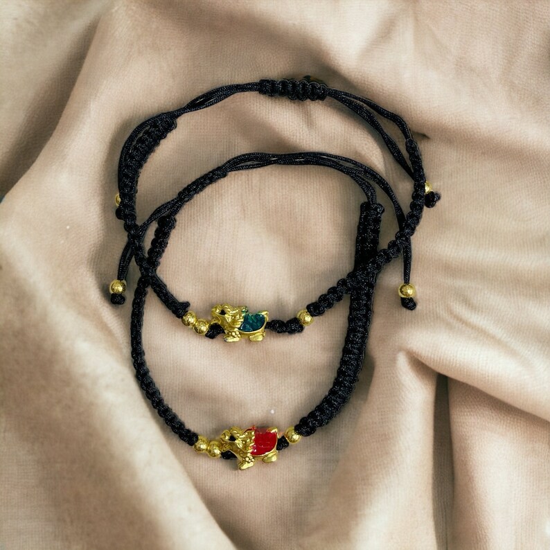 Year of the Dragon Adjustable Bracelet for Lunar New Year Gift Red