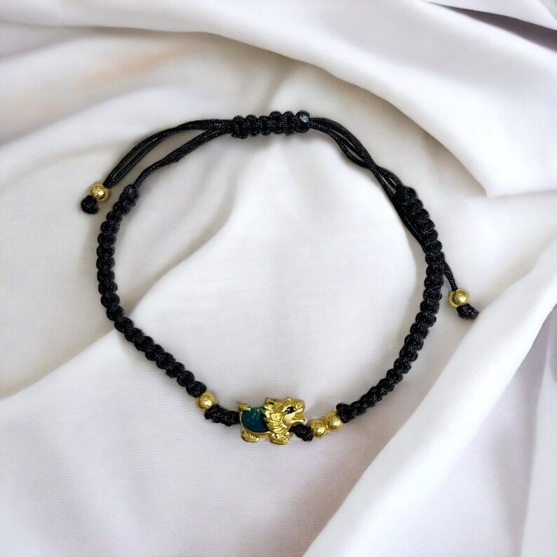 Year of the Dragon Adjustable Bracelet for Lunar New Year Gift Red