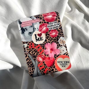 Sticker Collage Kindle Insert | Girly Kindle Insert | Kindle Paperwhite | Kindle Clear Case | E-Reader