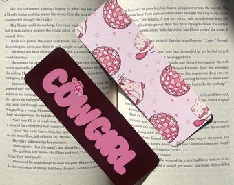 Pink Cowgirl Bookmark: Bookish Reader Gift