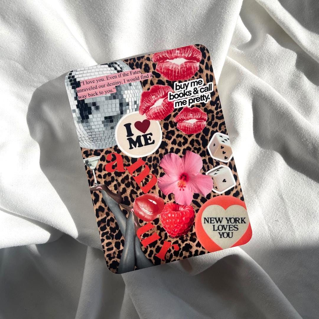 Sticker Collage Kindle Insert: Girly Kindle Paperwhite Accessory