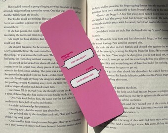 Funny Book Bestie Bookmark: Pink Text Message Gift
