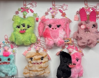 Handmade Fugglers Keychains with Charms