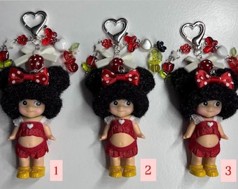 Handmade Sonny Angel Minnie Keychains with Outfits and Charms