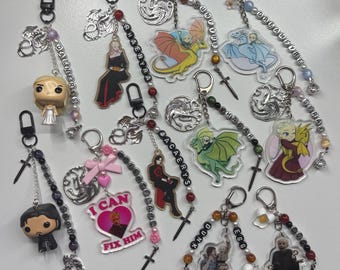 Handmade Game of Thrones/House of the Dragon/AKOTSK Inspired Keychains