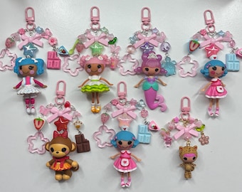Handmade Lalaloopsy Keychains with Charms