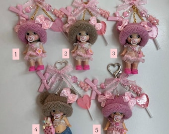 Handmade Sonny Angel Beanie Baby Keychains with Outfits and Purses