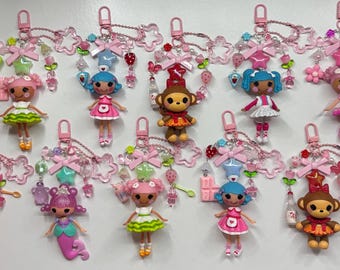 Handmade Lalaloopsy Keychains with Charms
