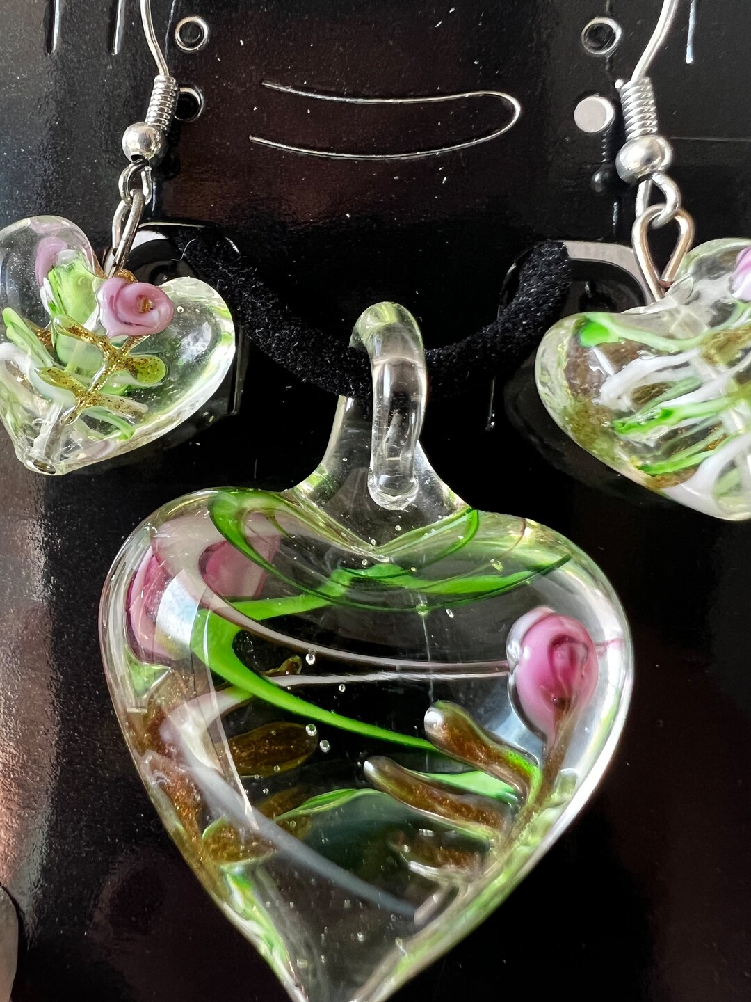 Murano Glass Jewellery Set Etsy