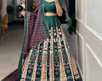 Designer Vaishali Silk Printed Lehenga Choli For Women indian Wedding Wear Chaniya choli Function Wear party wear Reception Wear lehengas