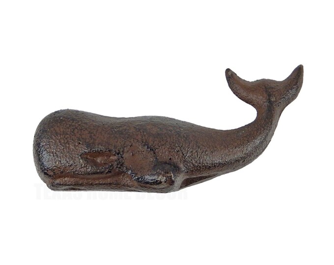 Paperweight Rustic Small Cast Iron Sperm Whale Figurine Paperweight Rustic - Etsy