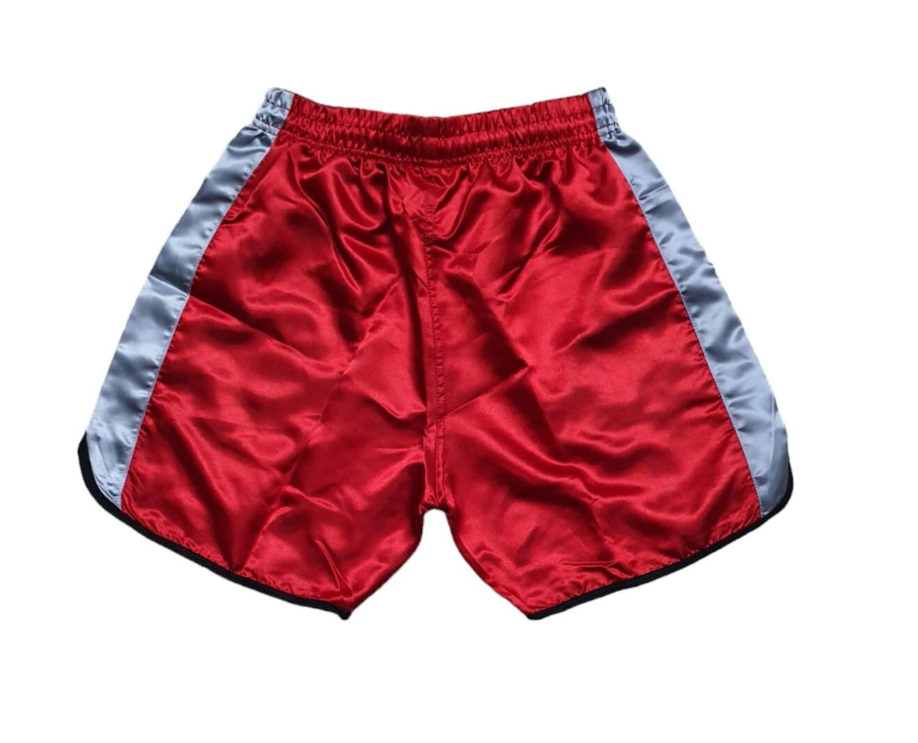Glossy Red Satin Boxing Shorts - Shiny Satin Short - Etsy