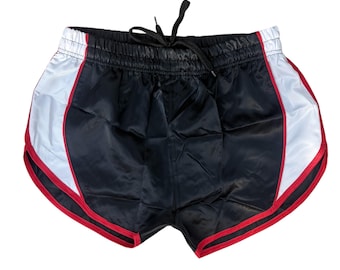 Men’s Glossy Satin Fitness Shorts – Lightweight Sport & Training Performance Short