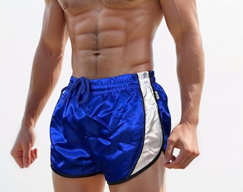 Men’s Glossy Satin Fitness Shorts – Lightweight Sport & Training Performance Short